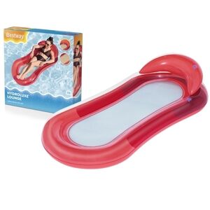 Bestway HydroLuxe Inflatable Pool Lounge Float 63" x 33" – 198 lb Capacity Red